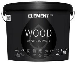 ELEMENT PRO Wood акриловая эмаль для дерева 2,5 кг