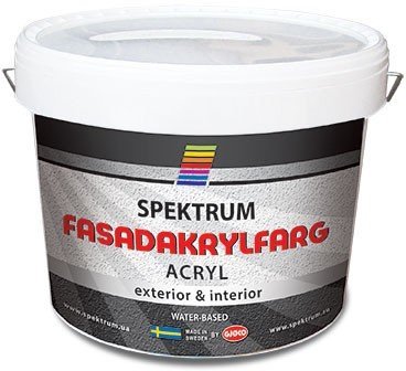 СПЕКТРУМ Fasadakrylfarg акриловая краска для фасада 9л