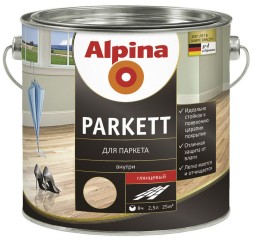 Alpina PARKETTLACK SEIDENMATT алкидный паркетный лак 5л