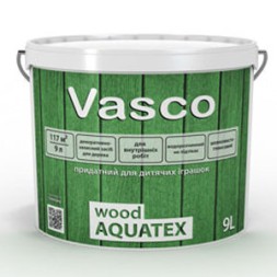 Vasco wood AQUATEX декоративная лазурь для древесины для внутренних работ 9л